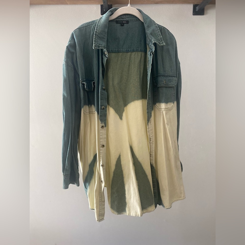 Acid Wash Chambray Shirt